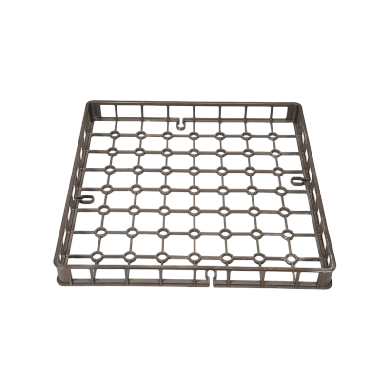 Canasta de tratamiento térmico para acero inoxidable